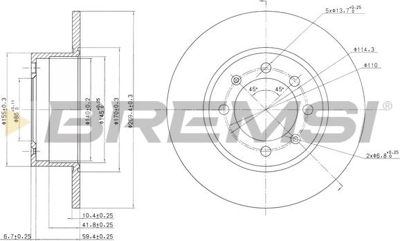 Bremsi CD6374S - Bremžu diski autodraugiem.lv
