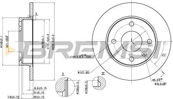 Bremsi CD6208S - Bremžu diski autodraugiem.lv