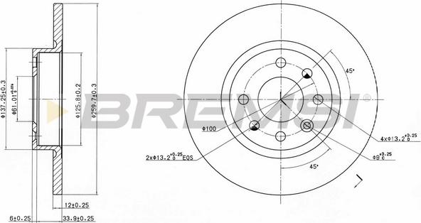 Bremsi CD6213S - Bremžu diski autodraugiem.lv