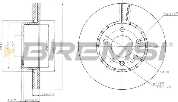 Bremsi CD6217V - Bremžu diski autodraugiem.lv