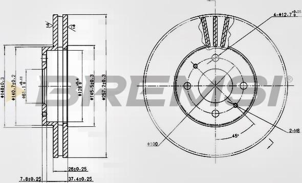 Bremsi CD6716V - Bremžu diski autodraugiem.lv