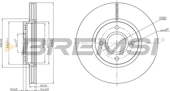 Bremsi CD8461V - Bremžu diski autodraugiem.lv