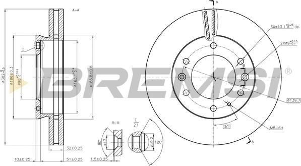 Bremsi CD8462V - Bremžu diski autodraugiem.lv