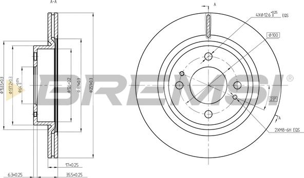 Bremsi CD8467V - Bremžu diski autodraugiem.lv