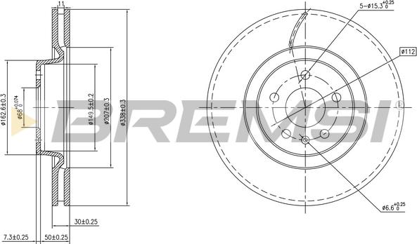 Bremsi CD8597V - Bremžu diski autodraugiem.lv