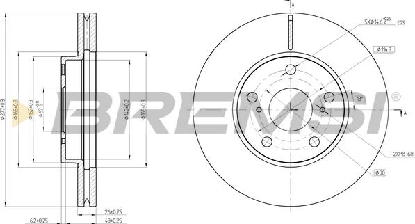 Bremsi CD8653V - Bremžu diski autodraugiem.lv