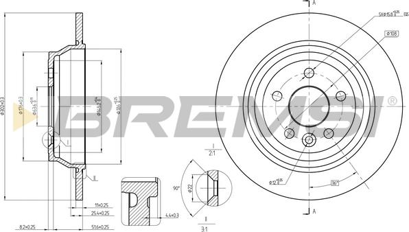 Bremsi CD8607S - Bremžu diski autodraugiem.lv