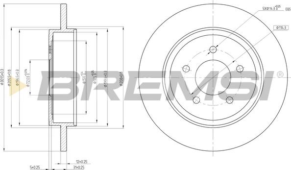 Bremsi CD8059S - Bremžu diski autodraugiem.lv