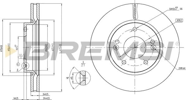 Bremsi CD8004V - Bremžu diski autodraugiem.lv