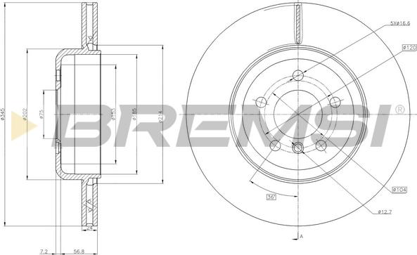 Bremsi CD8037V - Bremžu diski autodraugiem.lv