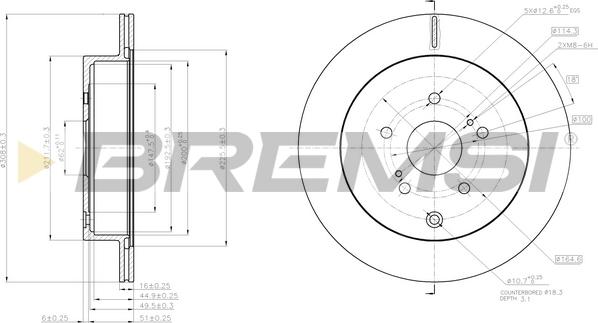 Bremsi CD8072V - Bremžu diski autodraugiem.lv