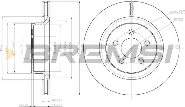Bremsi CD8145V - Bremžu diski autodraugiem.lv