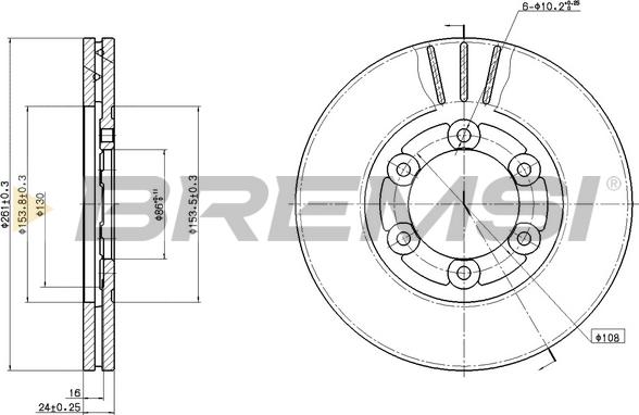 Bremsi CD8161V - Bremžu diski autodraugiem.lv