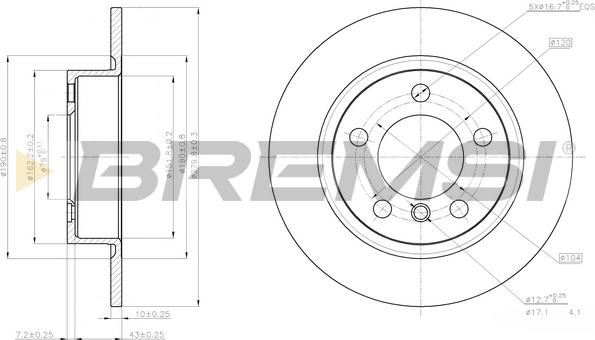 Bremsi CD8123S - Bremžu diski autodraugiem.lv