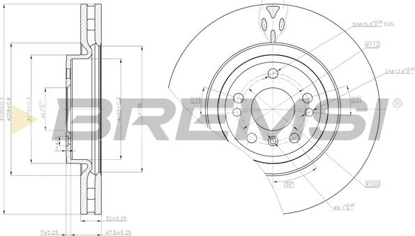 Bremsi CD8203V - Bremžu diski autodraugiem.lv