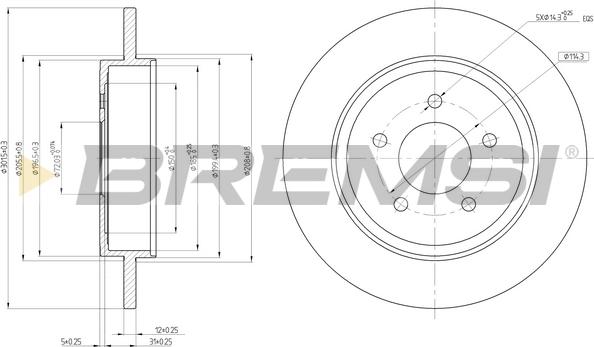 Bremsi CD8207S - Bremžu diski autodraugiem.lv