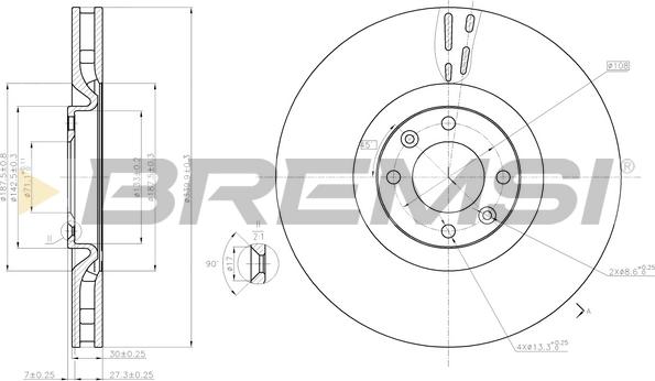 Bremsi CD7999V - Bremžu diski autodraugiem.lv