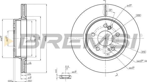 Bremsi CD7907V - Bremžu diski autodraugiem.lv