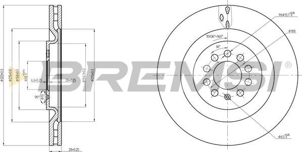 Bremsi CD7985V - Bremžu diski autodraugiem.lv