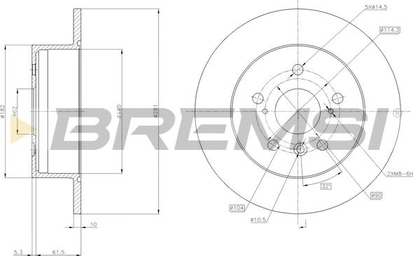 Bremsi CD7980S - Bremžu diski autodraugiem.lv