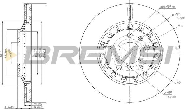 Bremsi CD7934V - Bremžu diski autodraugiem.lv