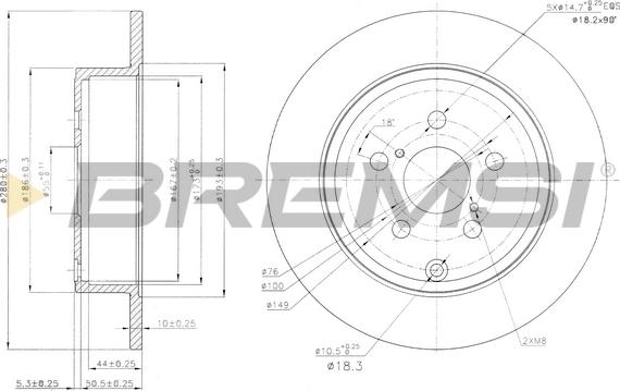 Bremsi CD7406S - Bremžu diski autodraugiem.lv