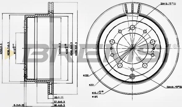 Bremsi CD7597V - Bremžu diski autodraugiem.lv