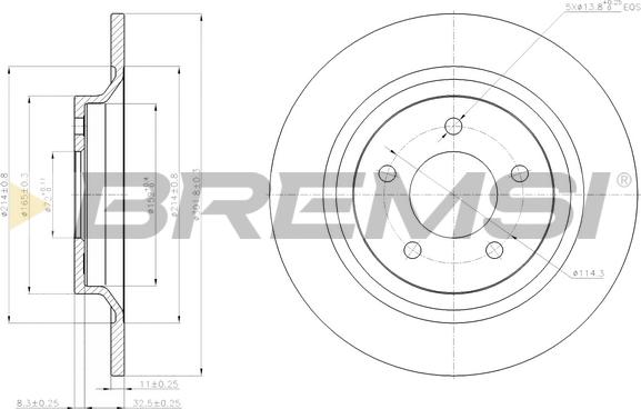 Bremsi CD7547S - Bremžu diski autodraugiem.lv