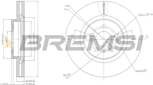 Bremsi CD7533V - Bremžu diski autodraugiem.lv