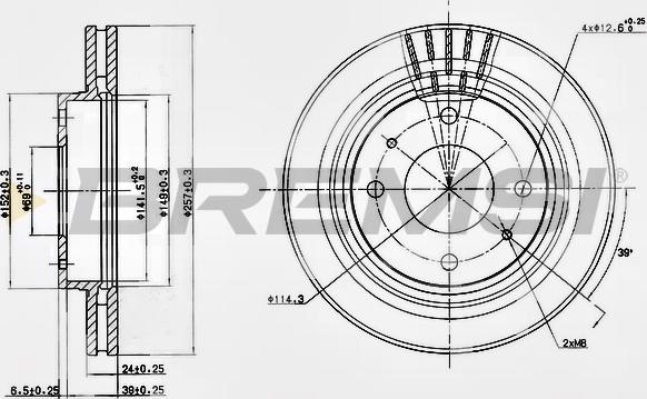 Bremsi CD7577V - Bremžu diski autodraugiem.lv