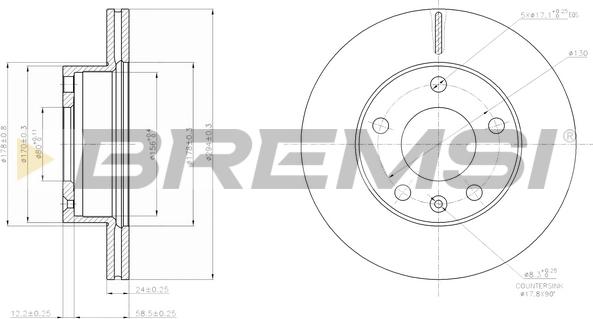 Bremsi CD7640V - Bremžu diski autodraugiem.lv