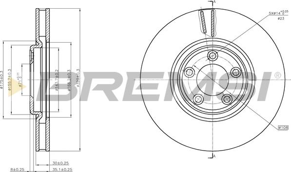 Bremsi CD7648V - Bremžu diski autodraugiem.lv