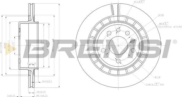 Bremsi CD7604V - Bremžu diski autodraugiem.lv