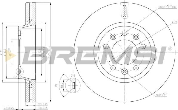 Bremsi CD7601V - Bremžu diski autodraugiem.lv