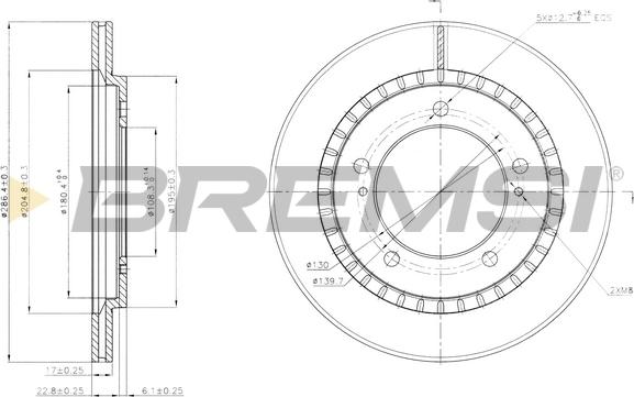 Bremsi CD7687V - Bremžu diski autodraugiem.lv