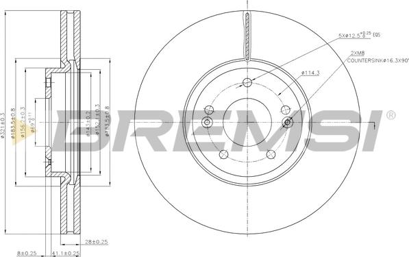 Bremsi CD7631V - Bremžu diski autodraugiem.lv
