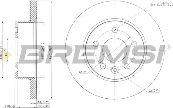 Bremsi CD7674S - Bremžu diski autodraugiem.lv