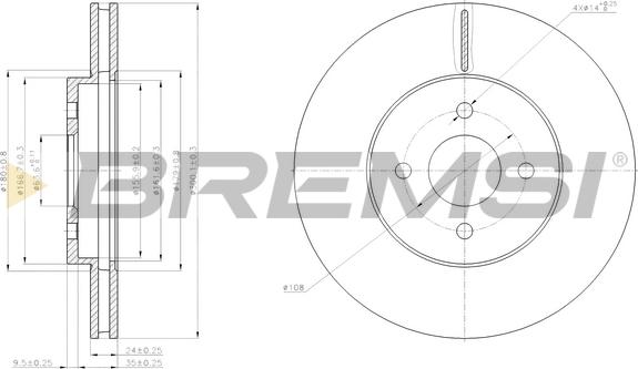 Bremsi CD7195V - Bremžu diski autodraugiem.lv