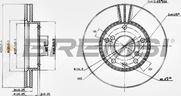 Bremsi CD7192V - Bremžu diski autodraugiem.lv