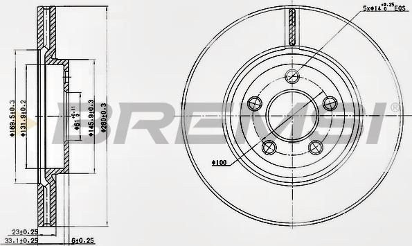 Bremsi CD7153V - Bremžu diski autodraugiem.lv