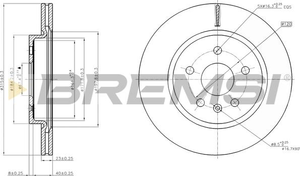 Bremsi CD7805V - Bremžu diski autodraugiem.lv