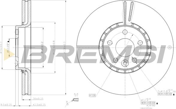 Bremsi CD7801V - Bremžu diski autodraugiem.lv