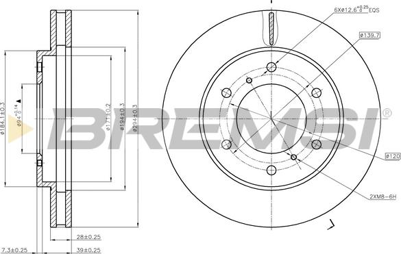 Bremsi CD7818V - Bremžu diski autodraugiem.lv