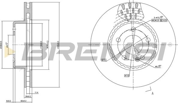 Bremsi CD7331V - Bremžu diski autodraugiem.lv