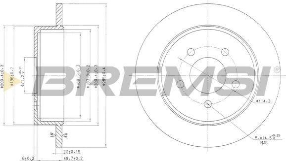 Bremsi CD7378S - Bremžu diski autodraugiem.lv