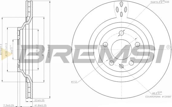 Bremsi CD7240V - Bremžu diski autodraugiem.lv