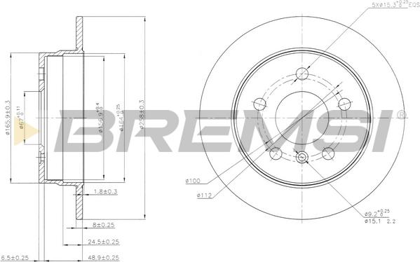 Bremsi CD7258S - Bremžu diski autodraugiem.lv