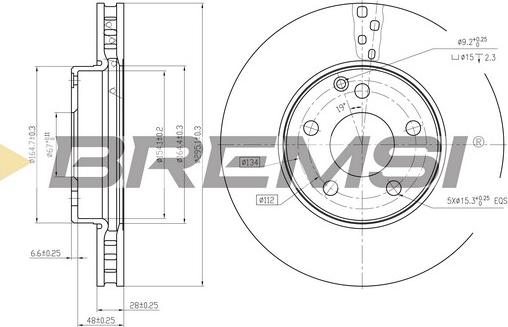 Bremsi CD7252V - Bremžu diski autodraugiem.lv