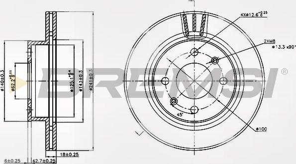 Bremsi CD7268V - Bremžu diski autodraugiem.lv