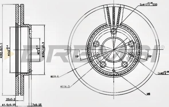 Bremsi CD7210V - Bremžu diski autodraugiem.lv